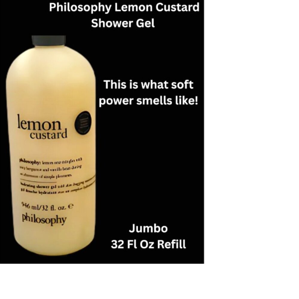 Philosophy Lemon Custard 32oz Shower Gel – Skin-Loving, Luxe & Luminous, NEW